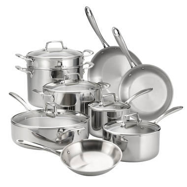 Martha Stewart 12 Pieces Stainless Steel (18/8) Cookware Set